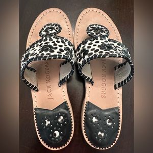 Jack Rogers Bone/Black Sandals